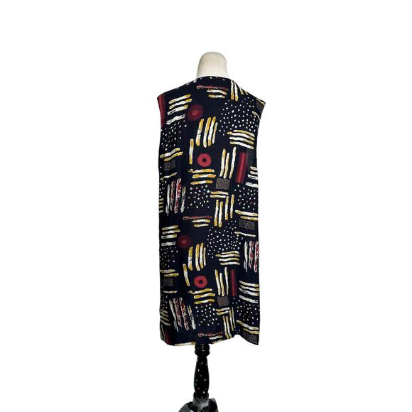 Cotton Zone black tribal print sleeveless mini dress size 20 - XL - Picture 9 of 10